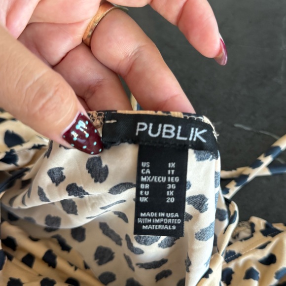 Leopard Print Spaghetti Strap Top - Picture 2 of 4